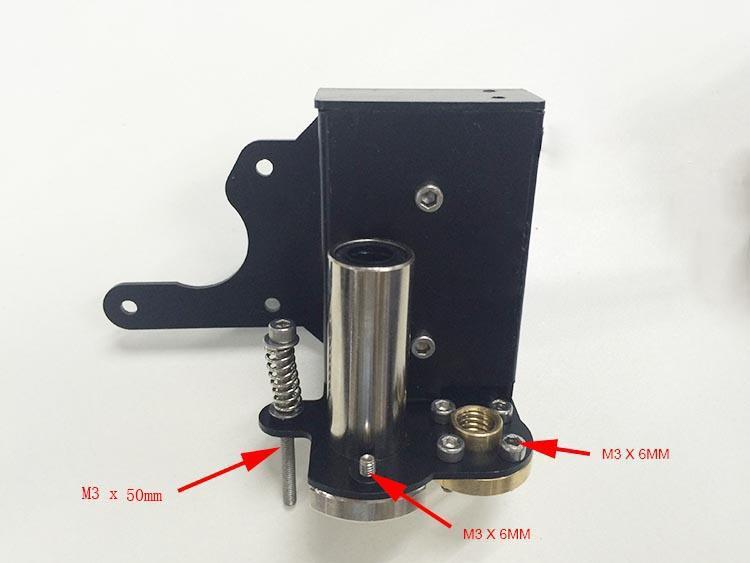 11. 3 mount the X motor. Part name Part ID Required number pic M3 x 6 mm screw No.