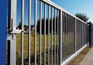 These gates are not subject to any limitations on operating convenience and can be used with remote control to code card readers.