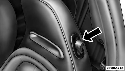Seat Height Adjustment The driver s seat height can be raised or lowered by using a lever, located on the outboard side of the seat.