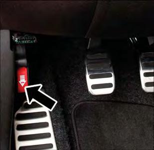 MAINTAINING YOUR VEHICLE TO OPEN AND CLOSE THE HOOD To open the hood, two latches must be released. 1. Pull the bottom of the RED hood release lever, located on the left kick panel, rearward. 2.