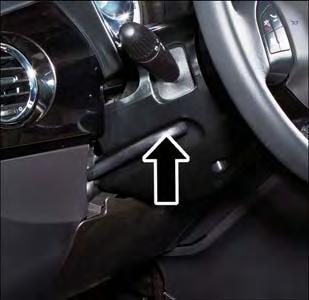 TILT STEERING COLUMN This feature allows you to tilt the steering column upward or downward. The tilt control lever is located on the left-side of the steering column, below the turn signal controls.