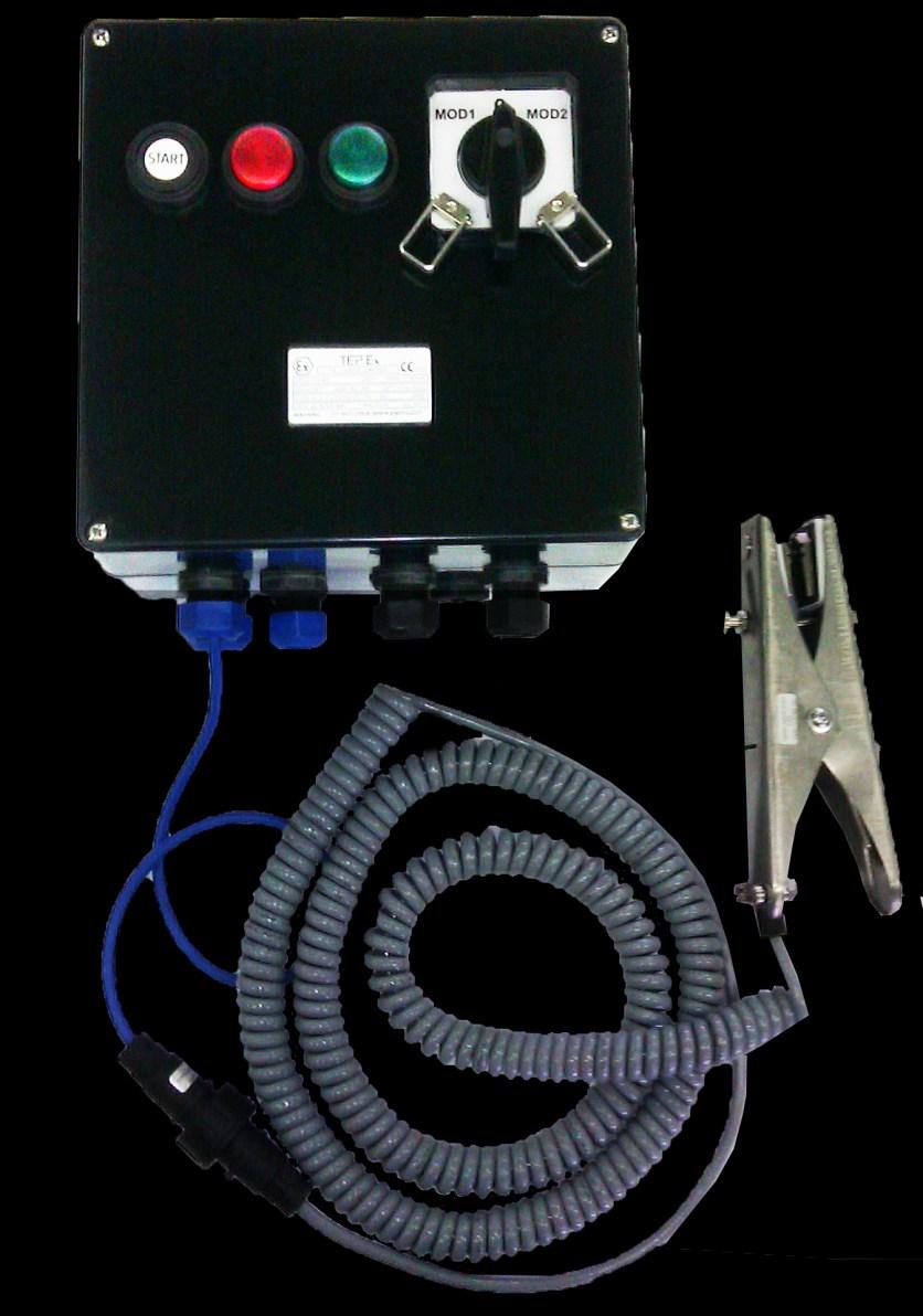 Zone 1 2 GGCD IP 66 C -30 +50 Active grounding system for static grounding and permanent monitoring Permanent removal of electrostatic charge during filling or emptying tanks (road tracks, railcar