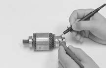 Replace grounded armatures.. See Figure 5-0. Check for OPEN ARMATURE with an ohmmeter or continuity tester. a. Check for continuity be
