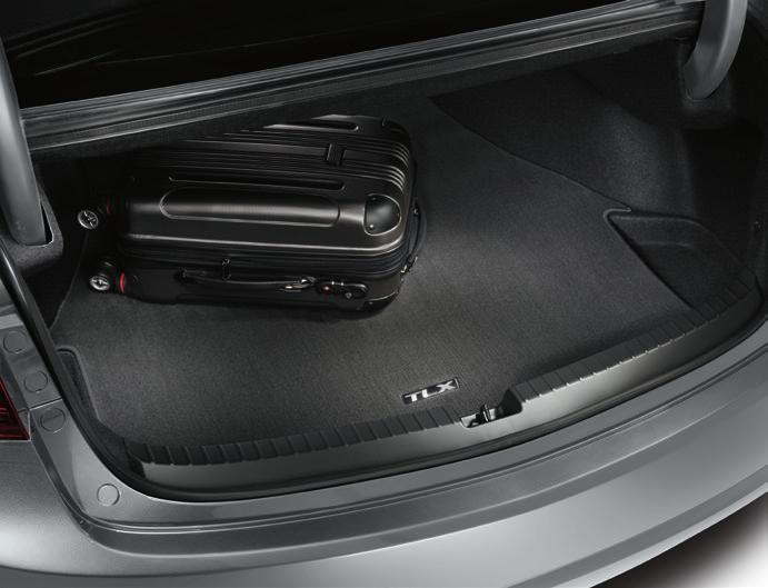 Acura Genuine Accessories / Interior CARPET TRUNK MAT The Carpet Trunk Mat gives your trunk area a finished look while