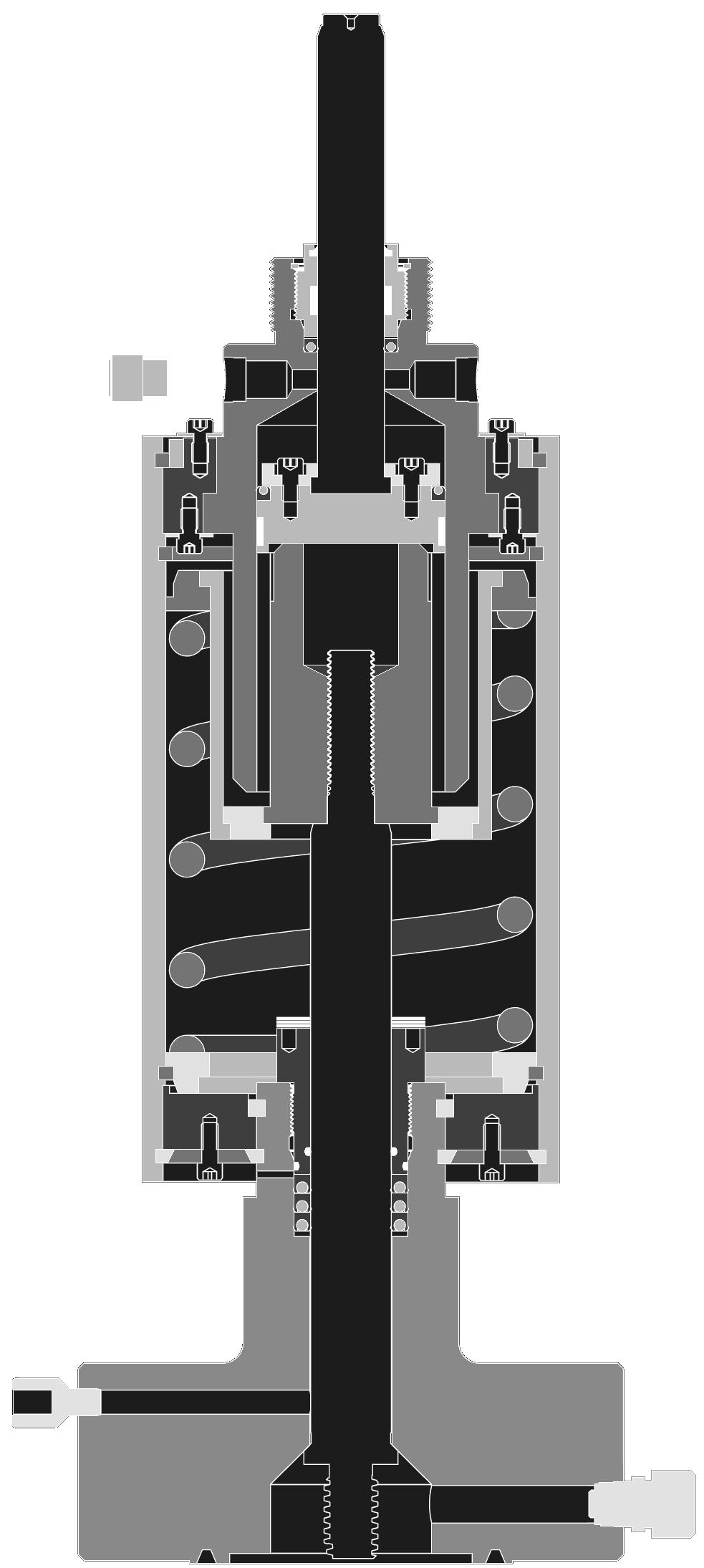 INTERNAL CONFIGURATION Actuator depicted with typical 10,000 / 15,000 psi bonnet See Note 2 below 1 7 2 14 13 8 9 10 3 4 12 16 17 19 20 22 24 26 11 15 18 21 23 25 27 5 6 Upper Shaft Seal Detail 38 39