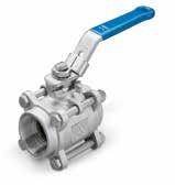 Series 3 Ball Valve Series 3 ball valves have a 3-piece, threaded or socket-weld body design.