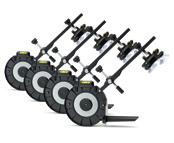 rear axle 8. Toe out on turns ± 4 ± 20 9. Castor-correction range ± 4 ± 7 10. Wheel base difference ± 3 ± 2 11.