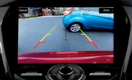 cross-traffic alert, a rear view camera and rain-sensing windshield wipers. Warns of traffic you may not notice. Displays your rear view on screen.