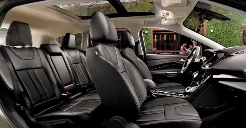 Comforts with increased space. Front and back.