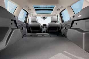 Rear-seat passengers can discreetly stow small items like MP3 players and mobile phones in a new underfloor compartment. Escape also provides more cargo room this year.
