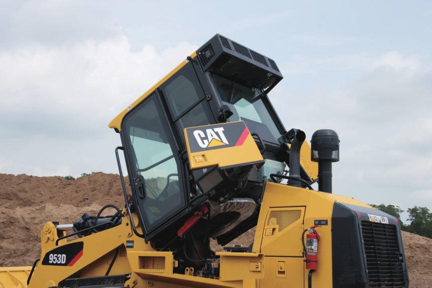 Serviceability Filters and other systems are accessible from the ground on each side of the machine Cab can be tilted 90 with a crane or 0 with a hydraulic jack allowing job site repair Makes the