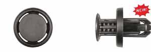 Trunk Insulation Retainers 12859PK 17/64" (7mm) Hole Size 9mm Stem Length 20mm Flange Diameter Black Nylon Hood &