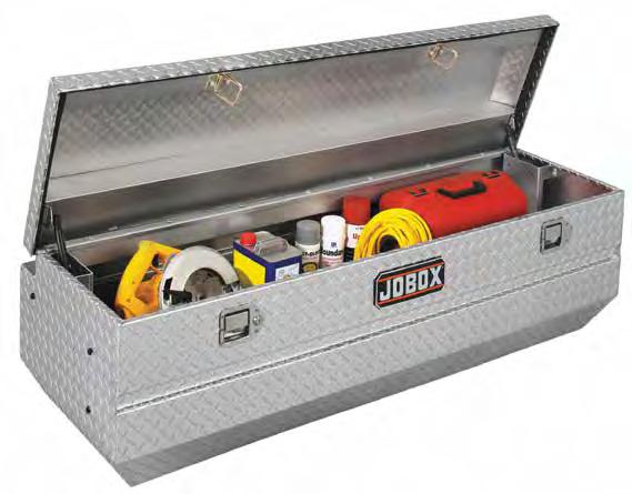 PROFESSIONAL ALUMINUM & STEEL CHESTS For unobstructed rear visibility and maximum storage space, chests are the best choice.