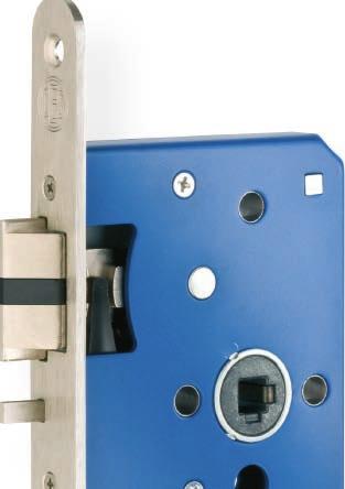 Damp latch protect with integrated frame protection. Only the damp latch made of a synthetic material hits the frame or striking plate.