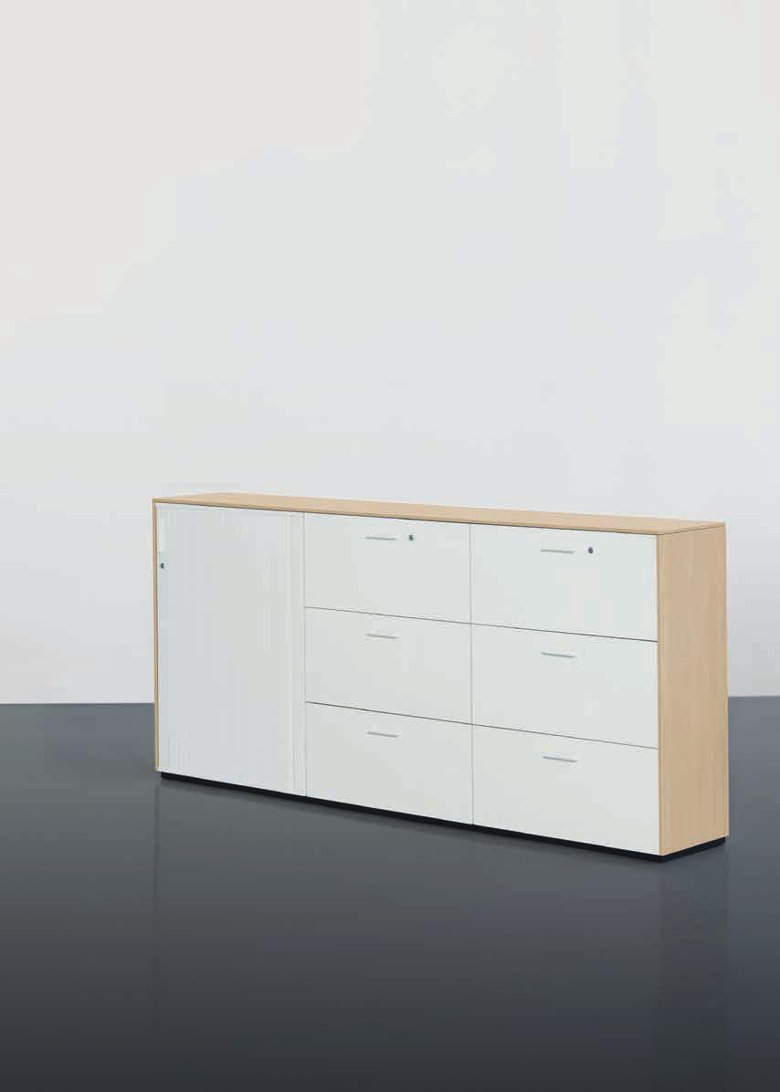 With drawers or as a shelf unit.