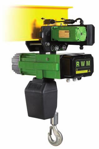 With the new design RWM have produced a hoist with the minimum low headroom and at the same time safe and reliable with particular attention to the selection and test of materials used.