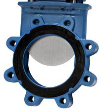Knife gate valve WB14 Stafsjö's knife gate valve WB14 is bi-directional tight and can therefore be installed into a pipe system independent of pressure direction.
