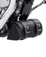 The durable mounting bracket helps keep the bag in place and the heavyweight leather will last for years to come. 92352-08 Fits 08-later FXCW and FXCWC models. b. Down Tube Bag LEATher The perfect place to store a couple of tools, a tire gauge, or your disc lock.