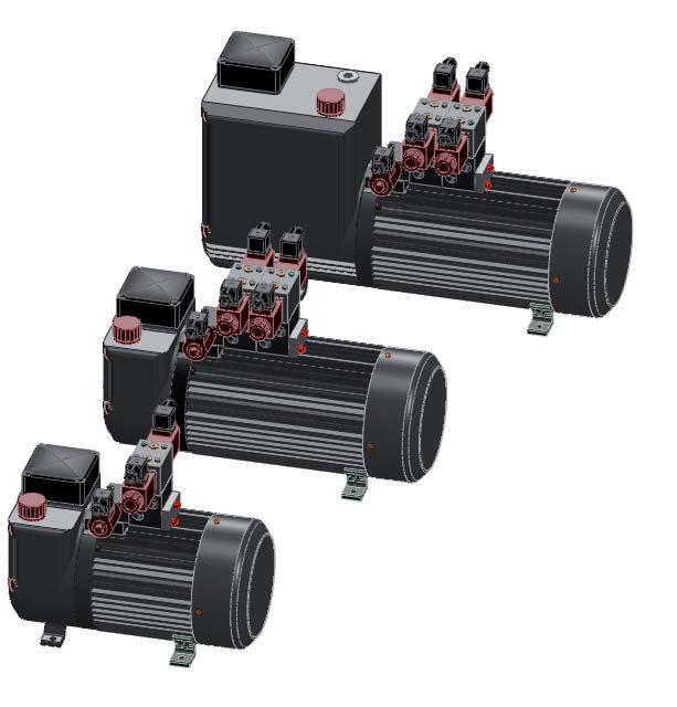 Electro hydraulic pumps 15 Electro hydraulic pumps series 718D.