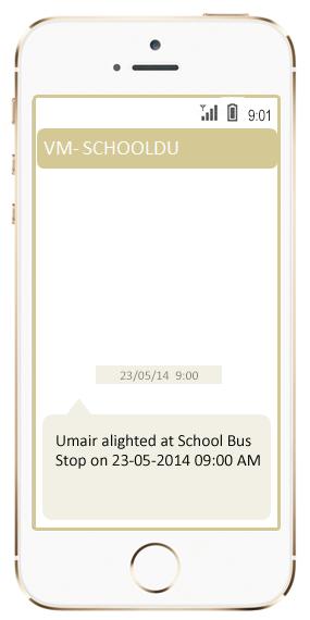 6. Alert Scenario: The student boards the bus from the wrong bus stop.