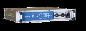 Info-Sts Series (19 Single Phase) 1 Phase in 1 Phase out / 50Amp to 100Amp 19 Rack Mountable Uninterruptible transfer between the independent sources Synchron/asynchron transfer feature In flight