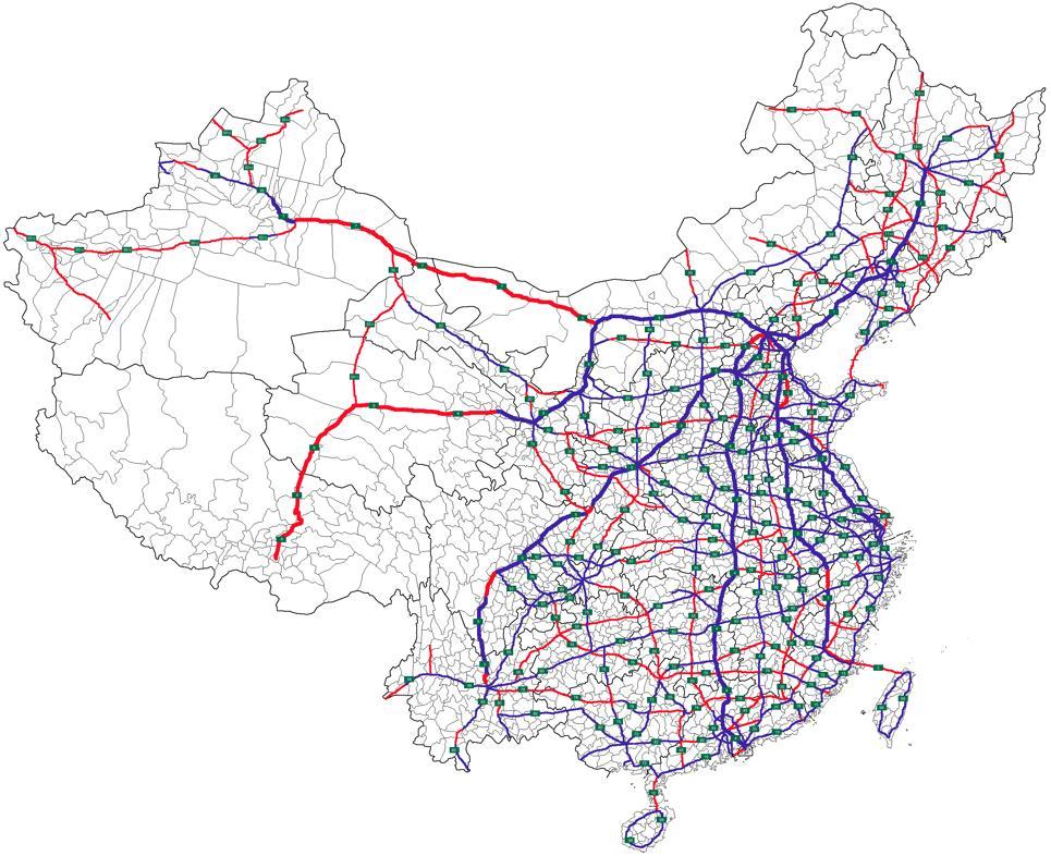 EXPRESSWAYS IN CHINA (AT A GLANCE) Blue: Red: Existing Expressways Under Construction