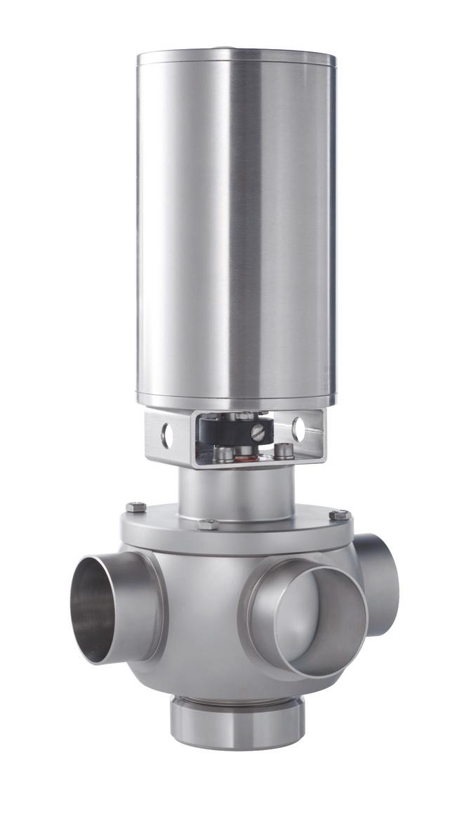 LAUFER valves are particularly suited for viscous/ pasty products and fluids containing solid particles on account of a totally clear passage, as well as easy and thorough