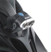 You can attach this helmet light to almost any kind of helmet with ventilation openings. Warning!