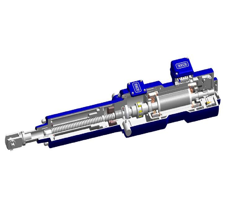 Products Modular Actuator ACME Screw The rotational energy, produced by the electric motor, will be converted into a linear movement by the ACME or Ball Screw installed within the thrust unit.