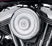 550 ENGINE TRIM Air Cleaner Covers A. BOBBER-STYLE ROUND AIR CLEANER COVER Low-profile round air cleaner cover adds an attractive nostalgic look to any bike s profile.