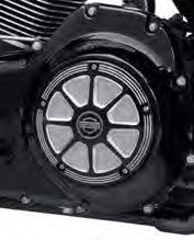 THE BURST COLLECTION ENGINE COVERS The Twin Cam engine is the focal point of your motorcycle, so dress it with pride. Burst Collection Engine Covers set the stage for a complete custom look.