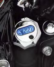 Oil level is indicated by a four-segment readout it even reminds you to check your oil when it is hot.