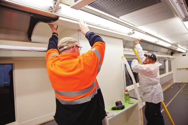 NEW REGIONAL TRAINS GETTING ON WITH IT The Andrews Labor Government will immediately invest $257 million in 21 new VLocity carriages, built at Bombardier in Dandenong.