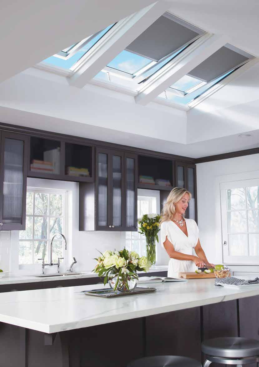 Easy to installno need for electrical wiring Solar-powered Skylight Powered by the