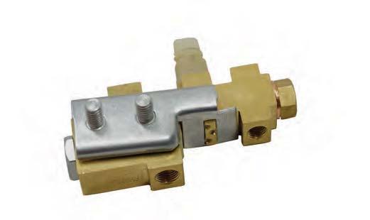 Adjuster knob with fine thread tuning provides precise pressure adjustment.