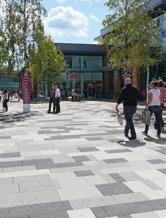 Concrete Block Paving Myriad Concrete Block and Flag Textured Paving Suitable for trafficking making it the perfect choice for multi-functional spaces within modern, urban landscapes.