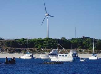 Integrated wind or PV plant Rottnest Island, wind/diesel Integration of a wind turbine into the existing diesel power station through the Microgrid Plus System The resulting system consists of: