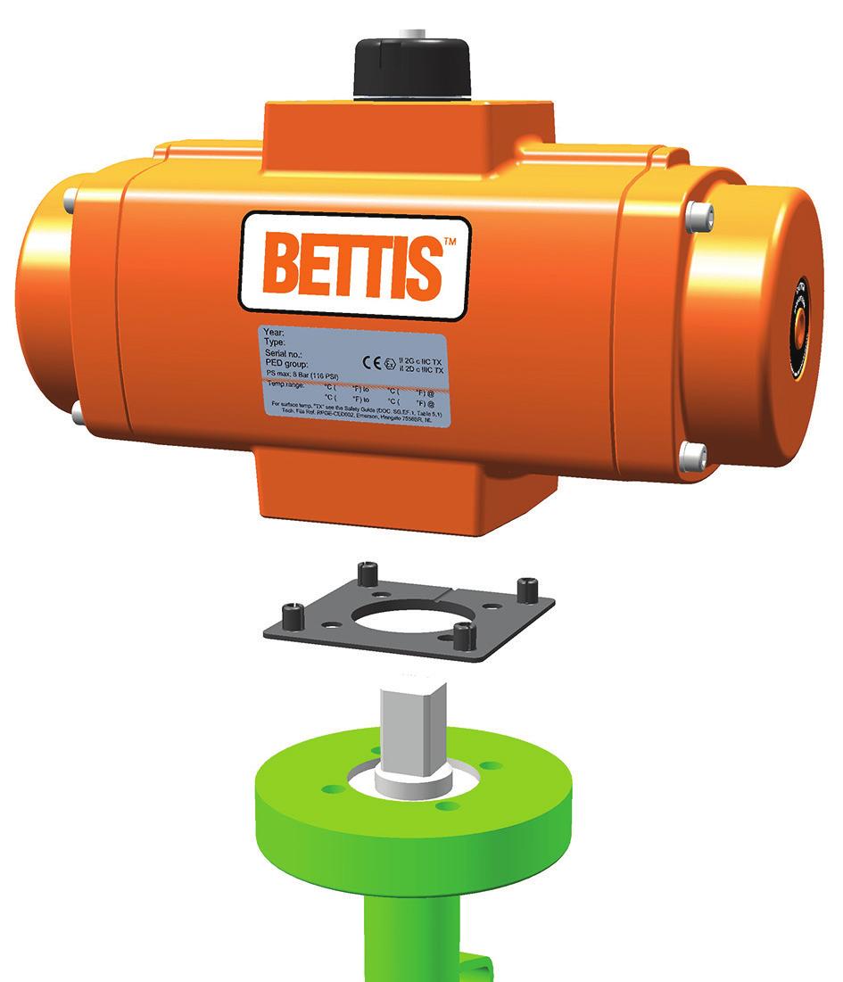 Bettis RPE-Series Product Data Sheet August 2017 BEG.05.02.EN, Rev. 1 Center Plate / Center ring Key features Durable design allows good alignment of actuator and valve.