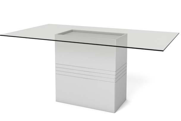 PERRY 1.6 PERRY 1.8 Dining Table Dining Table L: 28.85 in H: 31.33 in D: 16.10 in L: 22.44 in H: 31.33 in D: 22.44 in - Space for 6 seats - Glass Size: 39.37 x 70.