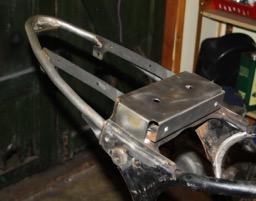 The conversion requires that the rear of the frame is