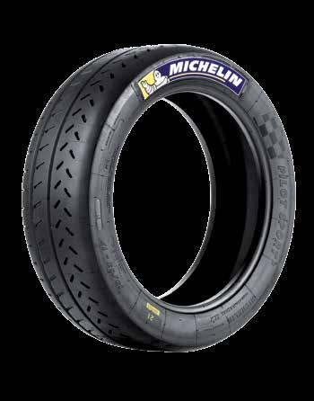 The tire provides the car with better grip and absorbs bumps more easily to maintain maximum contact with the ground.
