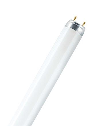 LUMILUX T8 Tubular fluorescent lamps 26 mm, with G13 bases Areas of application _ Public buildings _ Office lighting _ Industry _ Shops _ Supermarkets and