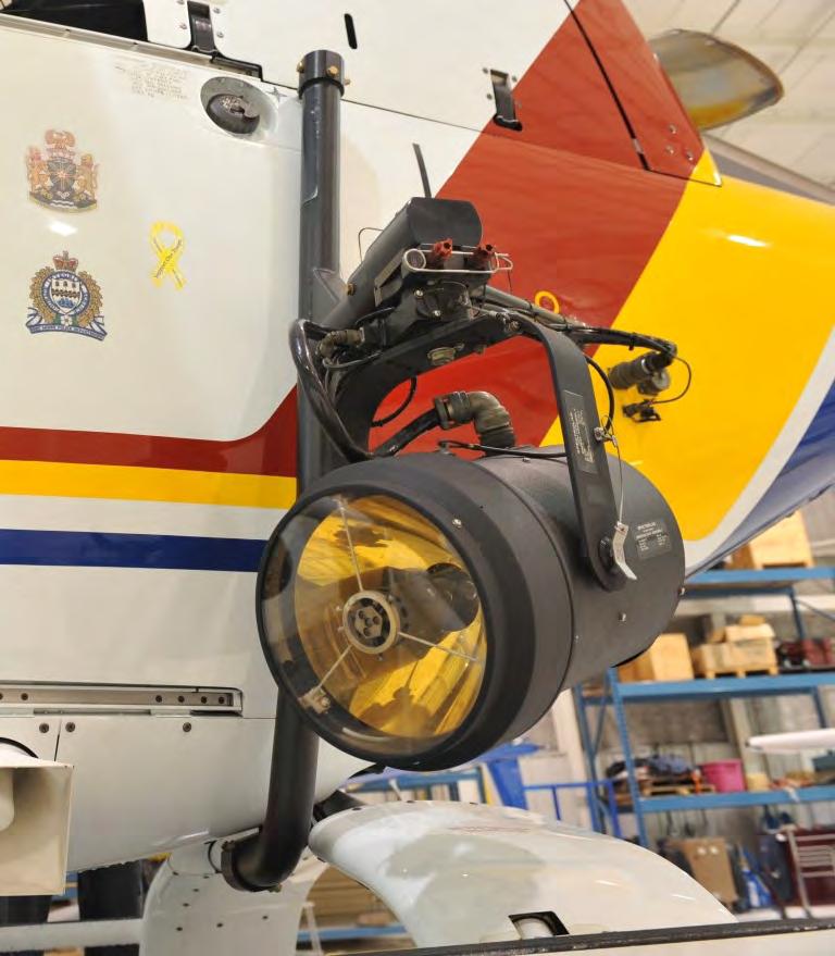 SX16 SEARCHLIGHT INSTALLATION EC120 Product Description The Spectrolab SX-16 Nightsun is a high-intensity (30-40 million candlepower) searchlight located on the LH side of the helicopter.