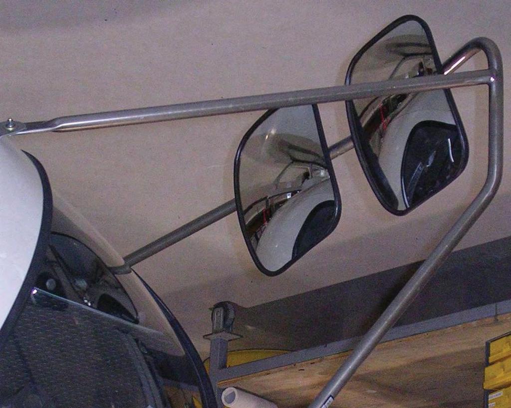 CARGO MIRRORS AS350 AS355 Product Description The AS350 RH Cargo Mirrors positions two mirrors directly outside the Pilot s chin window for improved visibility when