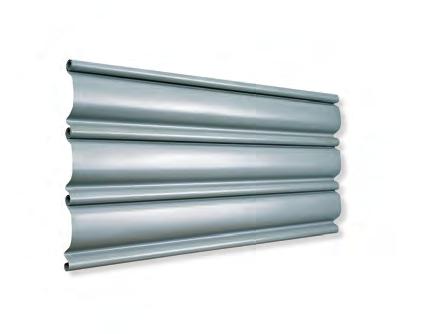 Ventilated slats Between-jamb mounting Galvanized steel bottom bar