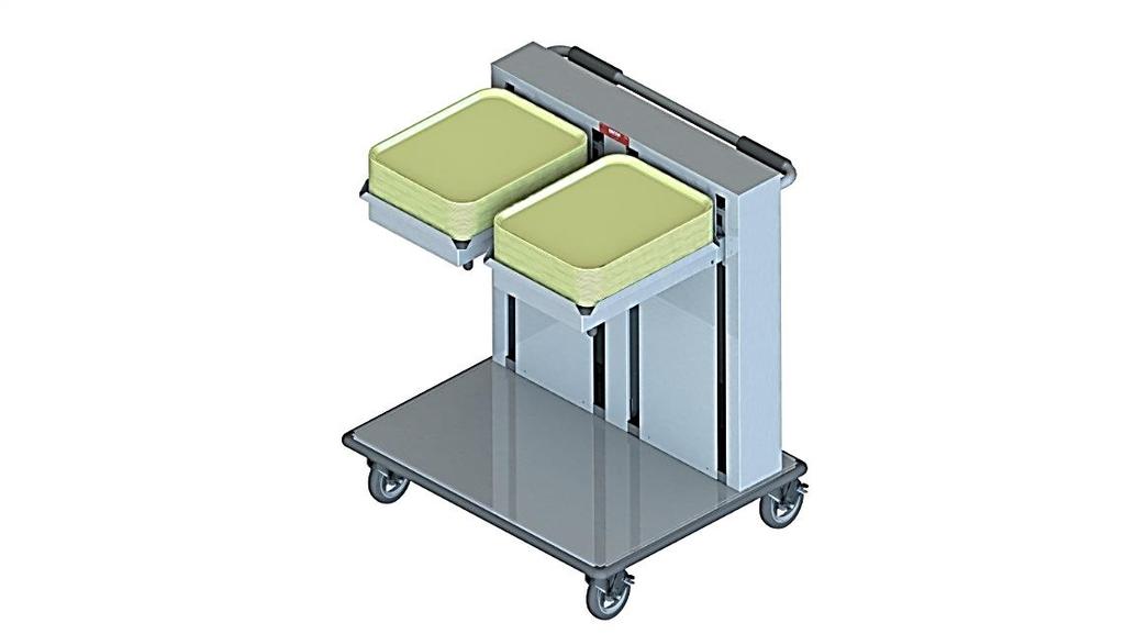 Depth TRAY AND RACK DISPENSER - CANTILEVER DESIGN - DOUBLE UNIT - SELF LEVELING, FIELD ADJUSTABLE - PROJECTED Model #: TRC-M-2* -Refer to page one Alex Carrigan Width Note: On double units each