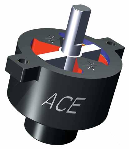 Rotary Dampers Partial Rotation Angle, Adjustable ACE rotary dampers are maintenance-free and ready to install.