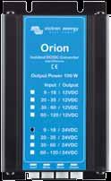 Next to converters from 24 V to 12 V, a wide range of other models available. Battery charger The Orion 24/12-20 and 24/12-30 can also be used as a 13.