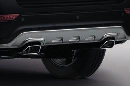 Dual chrome exhaust tips and 3point parking sensors.