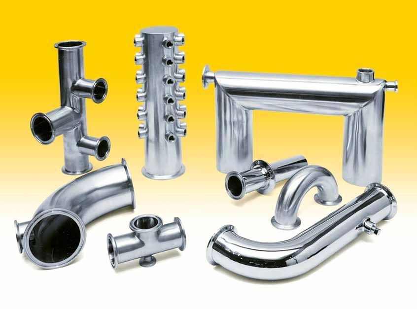 TOP-FLO Custom Fabrications Top Line s skilled craftsmen and specialized equipment combine to produce a wide variety of custom fabricated stainless steel process flow components.